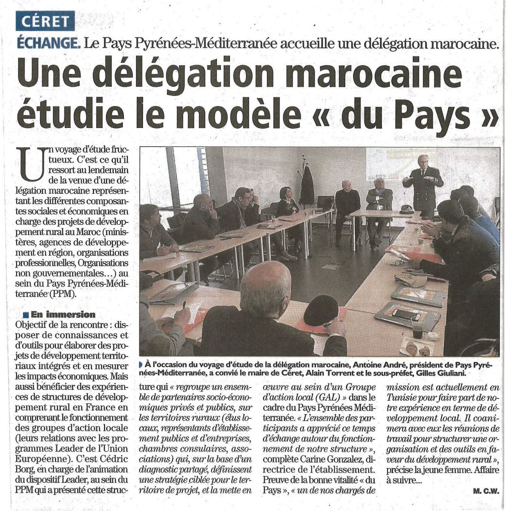 Article de presse modele